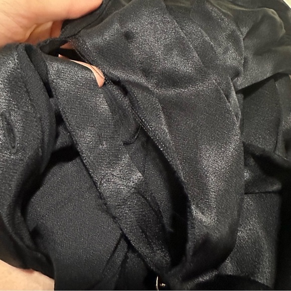 J crew Drapey shirtdress in luster crepe black - Picture 3 of 3